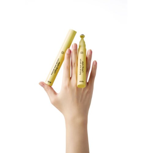 Abib Retinal Eye Serum Lifting Roller hladilni roll-on za predel okoli oči proti gubam, zabuhlosti in temnim kolobarjem 15 ml Slike
