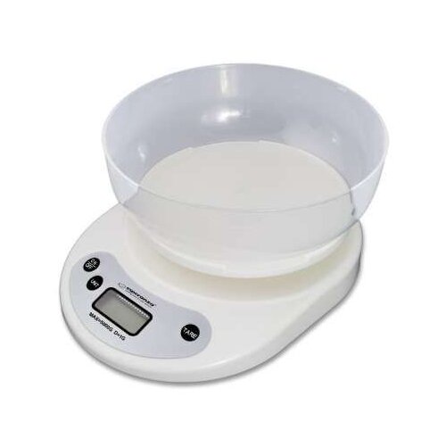 Esperanza EKS007 Kitchen scale with a bowl. White Electronic kitchen scale Cijene