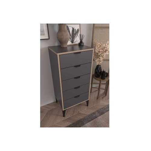 Hanah home Komoda s ladicama Arden, 50 x 105 x 40 cm, Antracit Slike