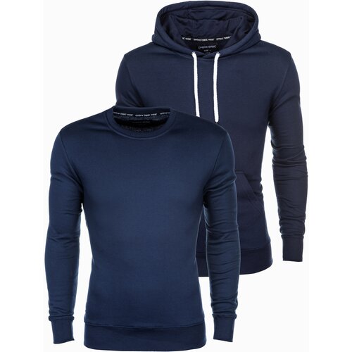 Ombre BASIC men's sweatshirt set - navy 2 Cene