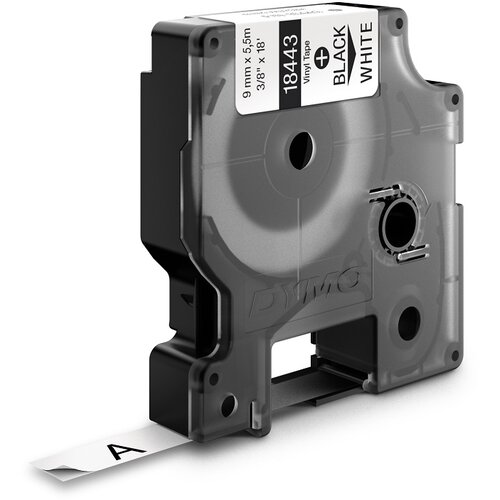 Dymo traka industrijska 9MM crna/bela Slike