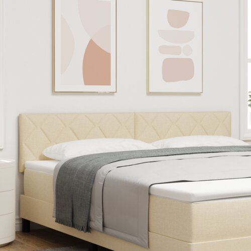 Vzglavje z LED lučmi z vzglavjem krema 180 cm blago, (5000043921) Cene