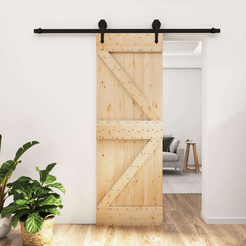  Klizna vrata s priborom za montažu 70 x 210 cm masivna borovina Cijene