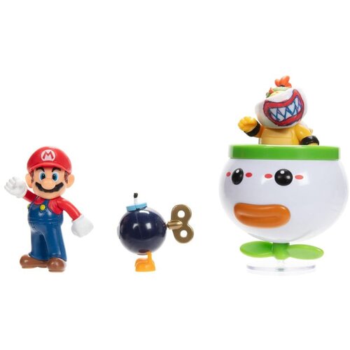 Jakks Pacific Mini Figure World of Nintendo - 2-Pack - Mario and Bowser Jr. Clown Car Slike