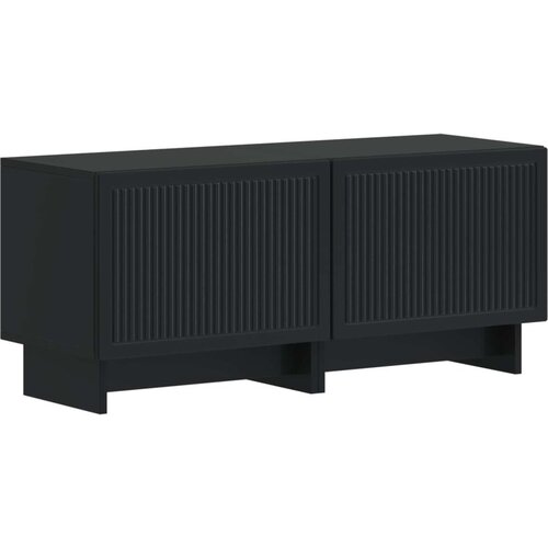 5-dijelni LED TV ormarić Crna Konstruirano drvo - Crna 81 cm Slike