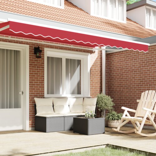 vidaXL Sjena tenda za okvir 3.5 m Crvena 3.3x0.2 m Cene