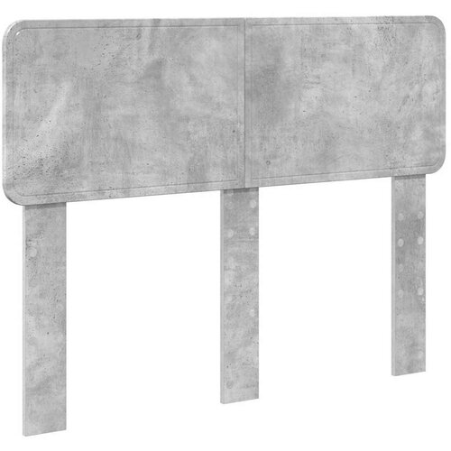  Okvir za krevet s uzglavljem Betonska siva 135 x 190 cm Slike