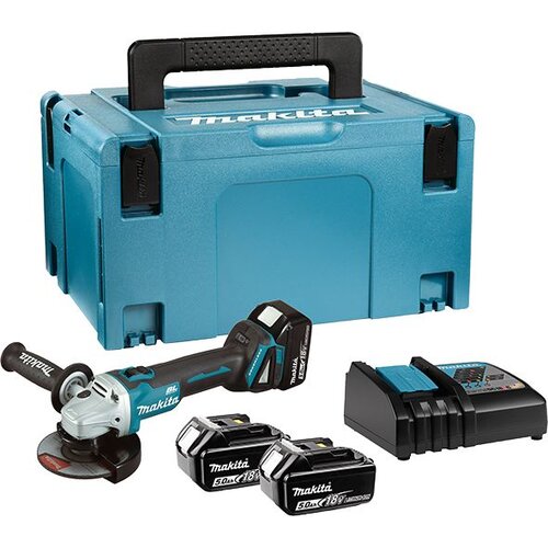 Makita akumulatorska ugaona brusilica DGA504RT3J Slike