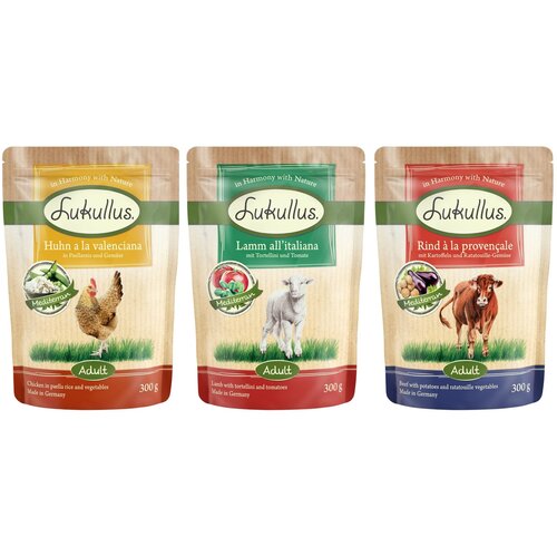  Varčno pakiranje Lukullus vrečke 24 x 300 g - Pakiranje Mediteran Cijene