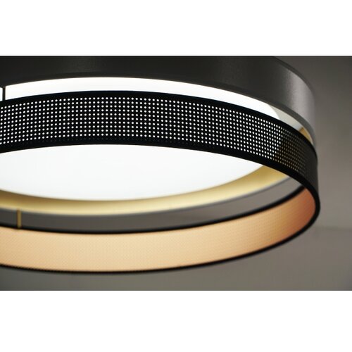  Duolla-LED plafonsko svetlo ROLLER DUO SH. LED/24W/230V prečnik 45 cm srebrna/crna Slike
