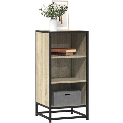 vidaXL Komoda boja hrasta 35,5 x 35 x 76 cm konstruirano drvo i metal Cijene