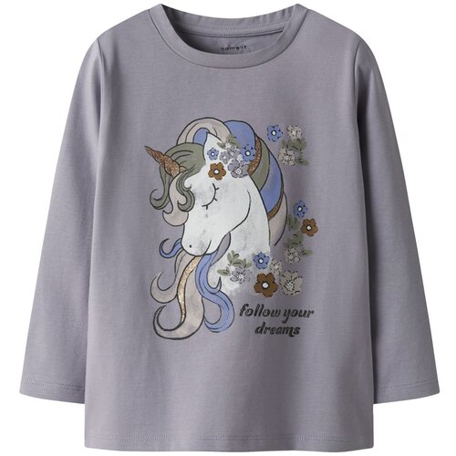 name it majica DR 13252223 NMFTULINEA LS TOP D vijolična 110 Cene