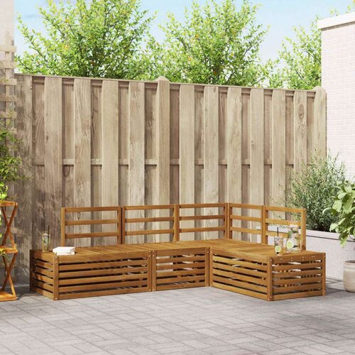  Set vanjskih sofa 4 Komad Prirodna Čvrsto drvo akacije Cijene