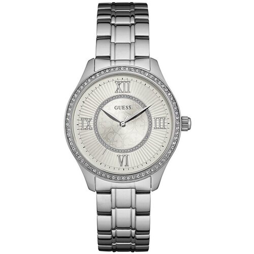 Guess Analogne ure w0825l1 Srebrna Cene