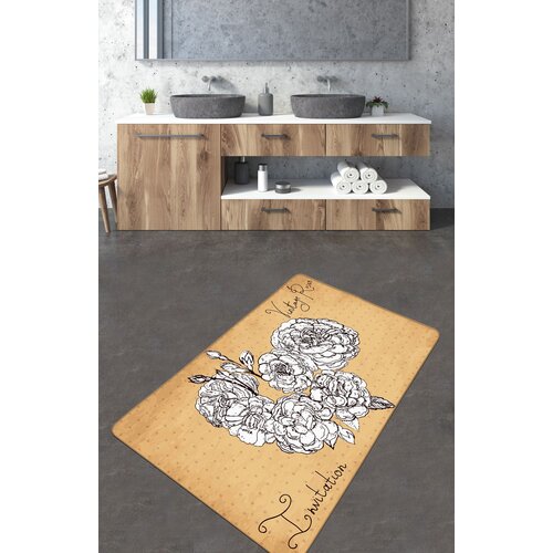  Vintage Roses (70 x 120) YellowBlackWhite Bathmat Cijene