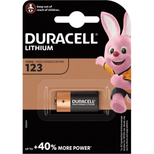 Duracell Baterija litijumska CR123A, 3V, blister 1 kom. &amp;ndash; CR123A B1 Slike