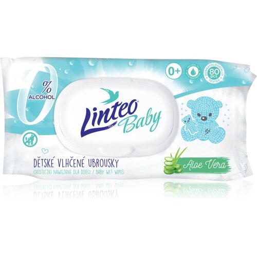 Linteo Baby Pure & Fresh otroški nežni vlažni robčki z aloe vero 80 kos Cene