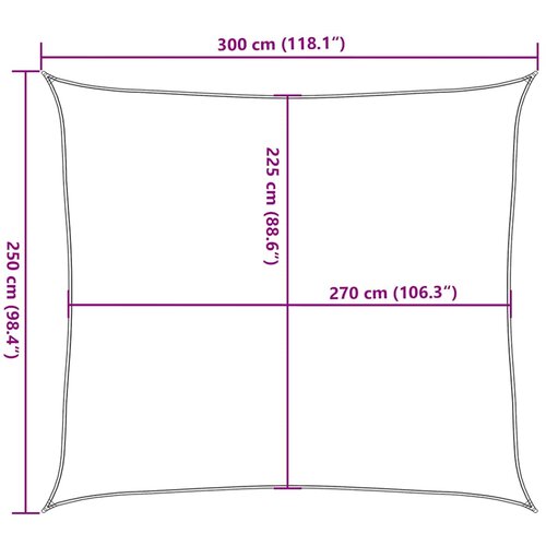  Jedro za za&amp;scaron;titu od sunca 160 g/m&amp;sup2; terakota 2,5 x 3 m HDPE Slike