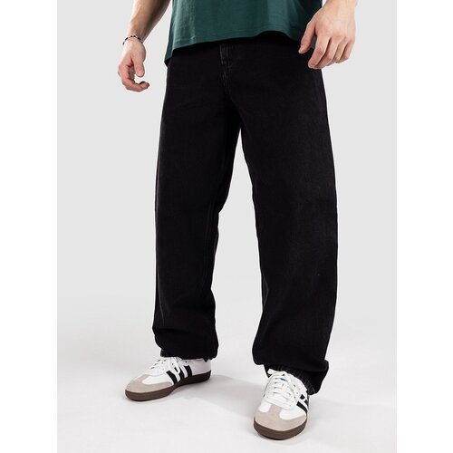 Carhartt WIP Single Knee Kavbojke black stone washed Slike