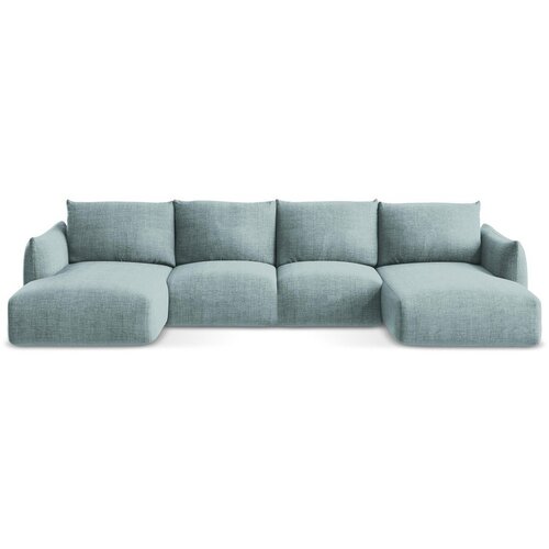 Makamii Plava sklopiva kutna garnitura (u obliku slova &amp;quot;U&amp;quot;) Leila &amp;ndash; Slike