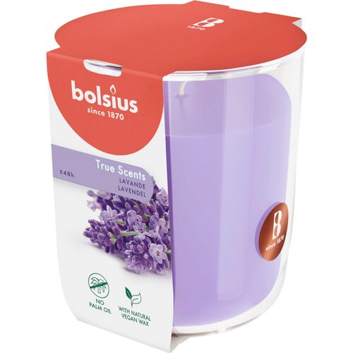 Bolsius Di&scaron;eča sveča True Scents velika - sivka Cene