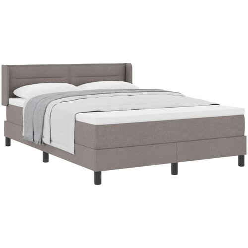 vidaXL Postelja boxspring z vzmetnico z vzmetnico Taupe 140 x 200 cm, (5000126481) Cene