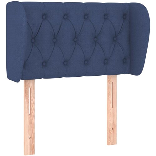 Maison Chic vzglavna omarica - nočna omarica - posteljna omarica z u&amp;scaron;esi modro 83x23x78/88 cm blago, (21712963) Slike