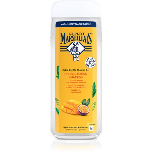 Le Petit Marseillais Mango BIO &amp;amp; Passion Fruit nežni gel za prhanje 400 ml Slike