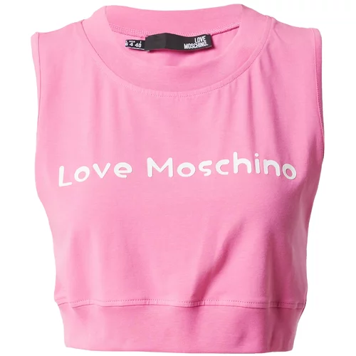 Love Moschino Top roza / bijela