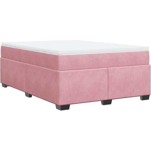 Maison Chic Box spring postelja - Vzmetna postelja z vzmetnico roza 160x200 cm žamet SL11379, (21883044) Cene