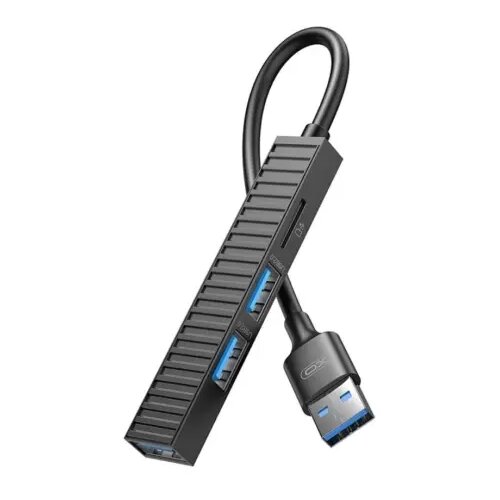 XO HUB014A 4-u-1 USB-A hub sa USB 3.0, 2&times; USB 2.0 i TF čitačem Cene