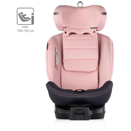 Chipolino autosjedalica I-SIZE 40-150 cm ISOFIX 360 Premium Pink Marshmallow Slike