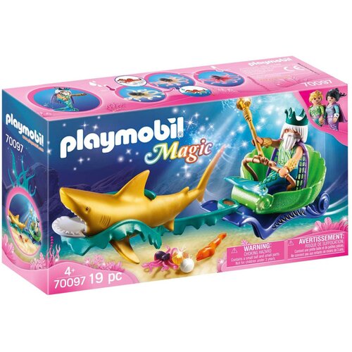Playmobil MERMAID WORLD kralja morja s kočijo 70097, (20393330) Cene