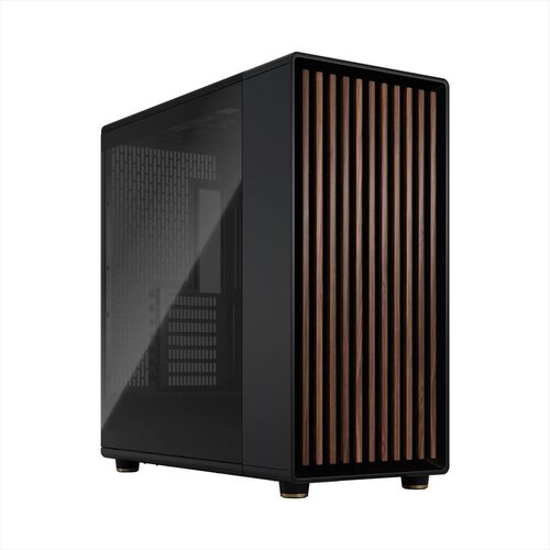 FRACTAL Dizaјn kućišta e-atk mid-tover north ksl, 3Ks140 mm aspect 4-Pin pvm ventilatori, v/prozor, prednja drvena ploča Cene