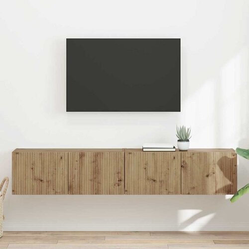 TV zidni ormar 2 pcs Umjetnička hrastovina 78,5 x 31 x 29,5 cm Slike