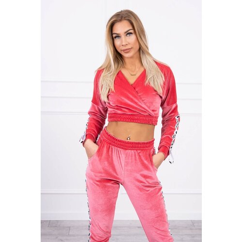 Kesi Velour set with Queen raspberry inscription Slike