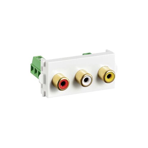 Value A/V sustav povezivanja, A/V modul (2x audio, 1x video) 25.99.8202 adapter siva Slike