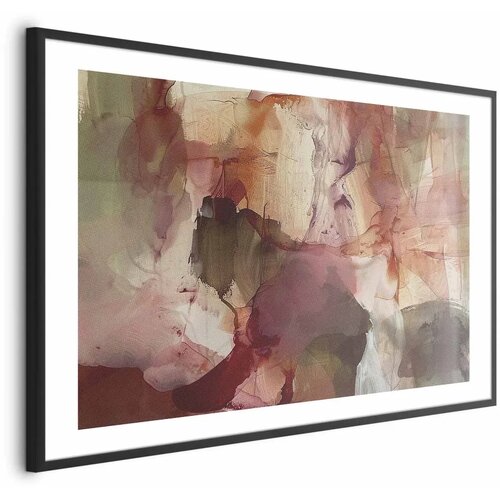  Plakat Spring Composition - glimmers and forms in watercolor technique 42x29.7 Crni okvir s margom Cijene