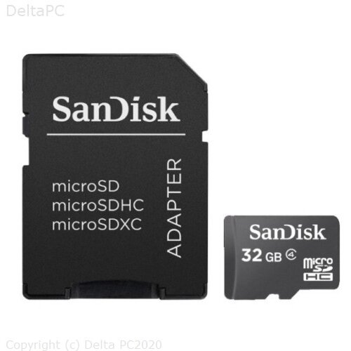 San Disk memory card 32GB microSDHC cl. 4 + adapter Cijene