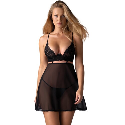 Obsessive Nutris Babydoll & Thong Black XS/S Cijene