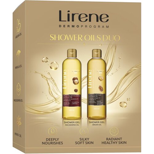 Lirene Shower Oils Duo darilni set za nežno in gladko kožo Slike