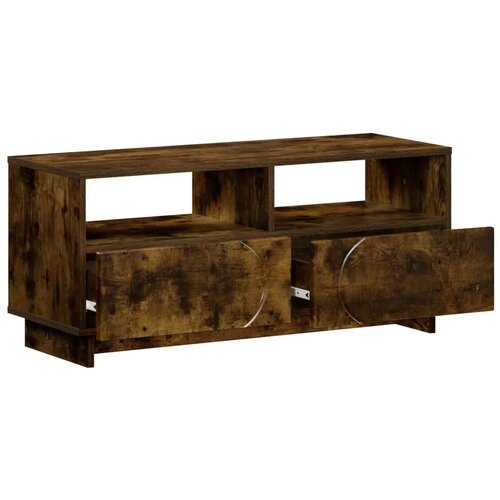  TV stalak 90 x 34 5 x 40 cm Dimljeni hrast Konstruirano drvo - Dimljeni hrast 90 x 34 5 x 40 cm Cijene