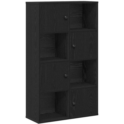 Maison Chic Knjižna omara - Knjižni regal črna hrast 60x24x101,5 cm inženirski les, (21725882) Cene