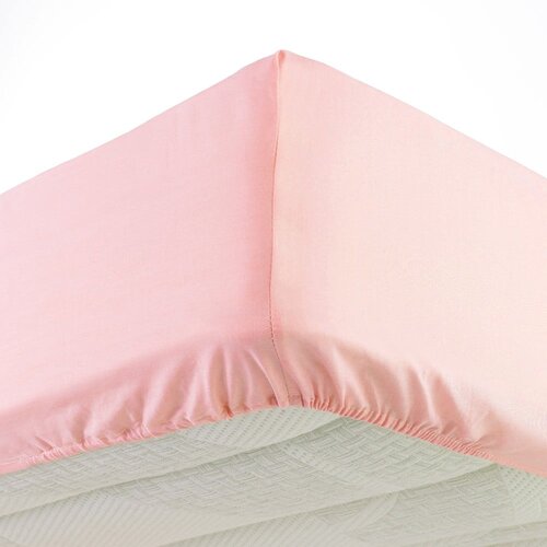 Douceur d int&amp;eacute;rieur Ružičasta plahta s gumom od jeseya 160x200 cm Jersy &amp;ndash; Slike