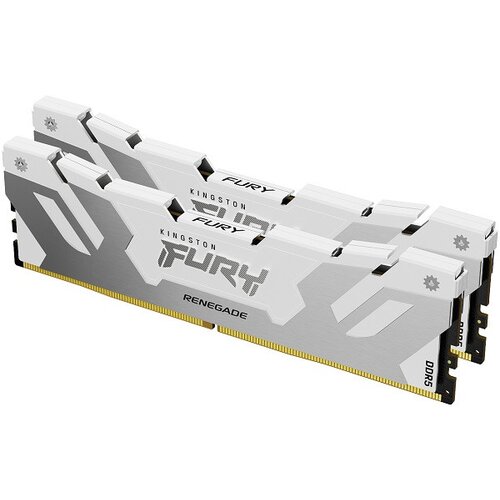 Kingston DDR5 64GB (2x32GB) 6400MHz [FURY RENEGADE], Non-ECC UDIMM, CL32 1.4V, 288-pin 2Rx8, Silver/White, Memory Kit, w/Heatsink, XMP ( KF564C32RWK Cene