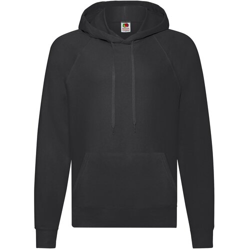 Fruit Of The Loom LCzarna bluza męska z kapturem Lightweight Hooded Sweat Cene