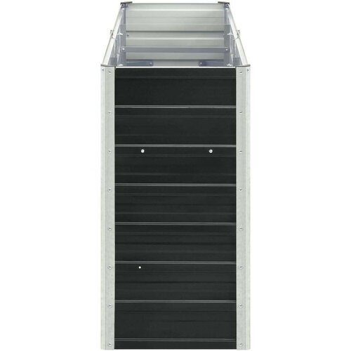 VidaXL Povi&amp;scaron;ena vrtna gredica pocinčani čelik 240x40x77 cm antracit Slike