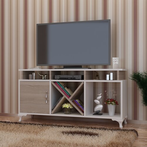 Hanah home tv komoda belo-krem Cene