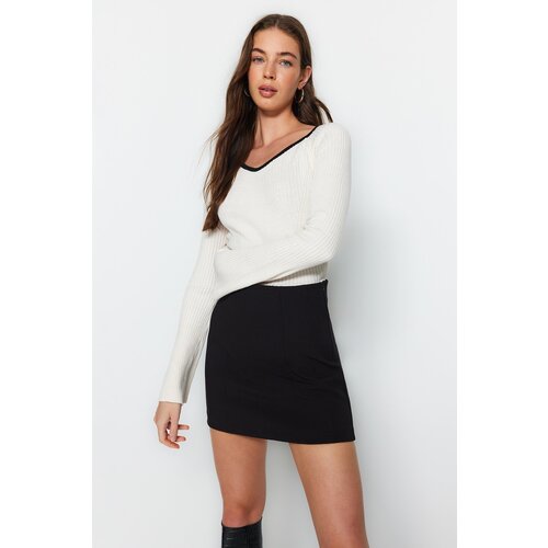 Trendyol Ecru Collar Detailed Knitwear Sweater Slike