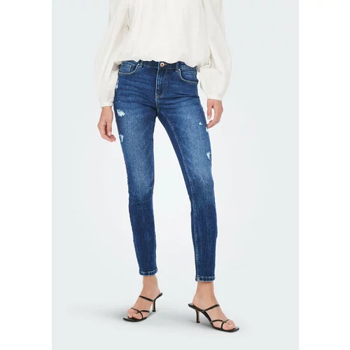 Only Jeans hlače 15259128 Modra Skinny Fit